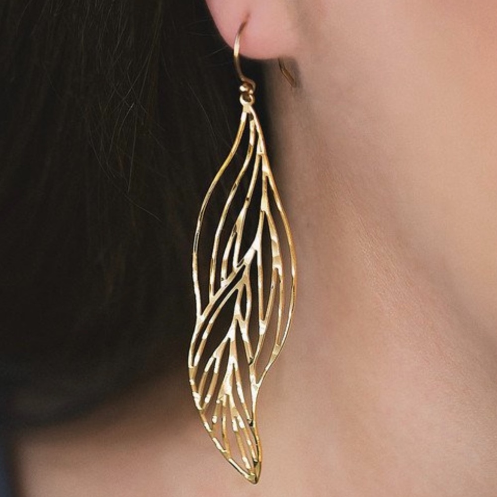 HOLLY YASHI PANACHE EARRINGS GOLD NWT